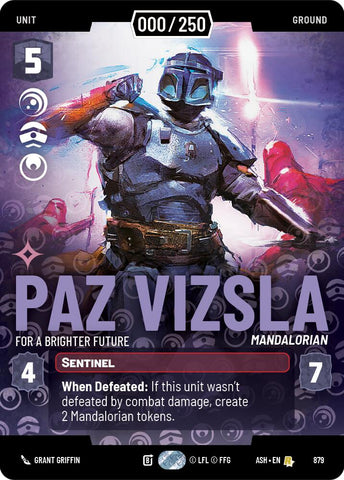 Paz Vizsla - For a Brighter Future (879) (Serialized) (879) [Ashes of the Empire] - The Mythic Store | 24h Order Processing