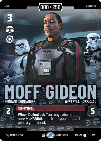 Moff Gideon - Remnant Commander (893) (Serialized) (893) [Ashes of the Empire] - The Mythic Store | 24h Order Processing