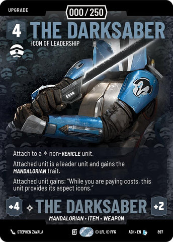 The Darksaber - Icon of Leadership (897) (Serialized) (897) [Ashes of the Empire] - The Mythic Store | 24h Order Processing