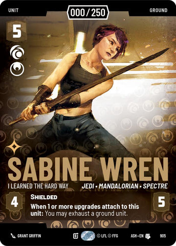 Sabine Wren - I Learned the Hard Way (905) (Serialized) (905) [Ashes of the Empire] - The Mythic Store | 24h Order Processing