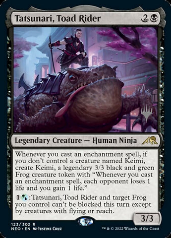 Tatsunari, Toad Rider (Promo Pack) [Kamigawa: Neon Dynasty Promos] - The Mythic Store | 24h Order Processing