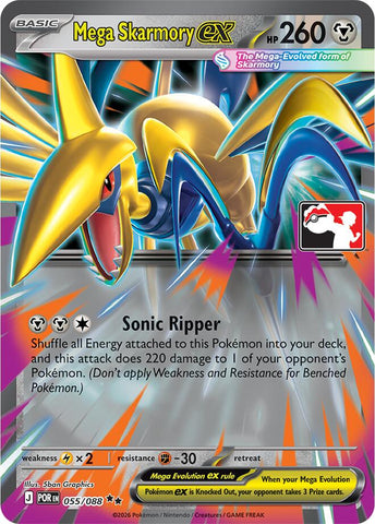 Mega Skarmory ex (055/088) [Prize Pack Series Nine] - The Mythic Store | 24h Order Processing