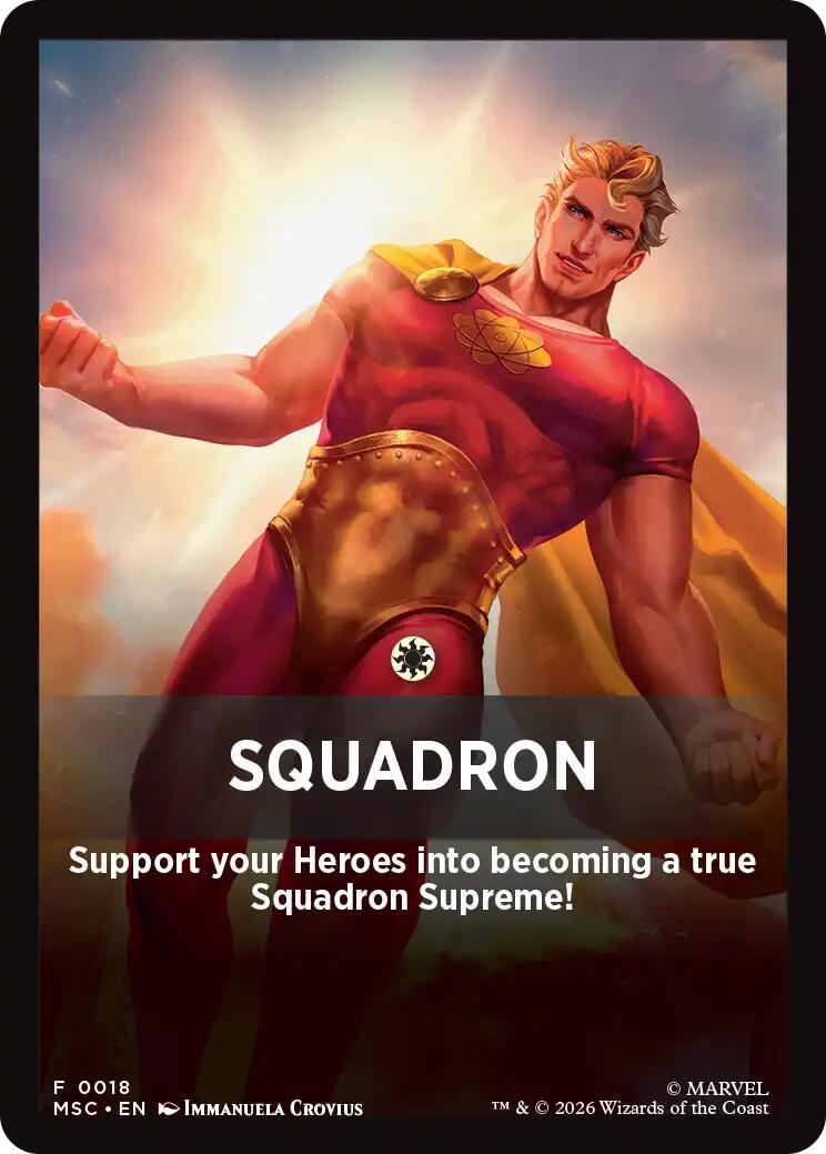 Squandron Theme Card [Marvel Super Heroes Commander] - The Mythic Store | 24h Order Processing
