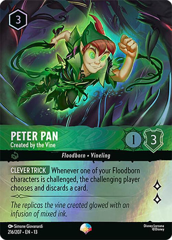 Peter Pan - Created by the Vine (Epic) (216/204) [Attack of the Vine!] - The Mythic Store | 24h Order Processing