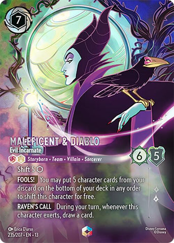 Maleficent & Diablo - Evil Incarnate (Enchanted) (235/204) [Attack of the Vine!] - The Mythic Store | 24h Order Processing