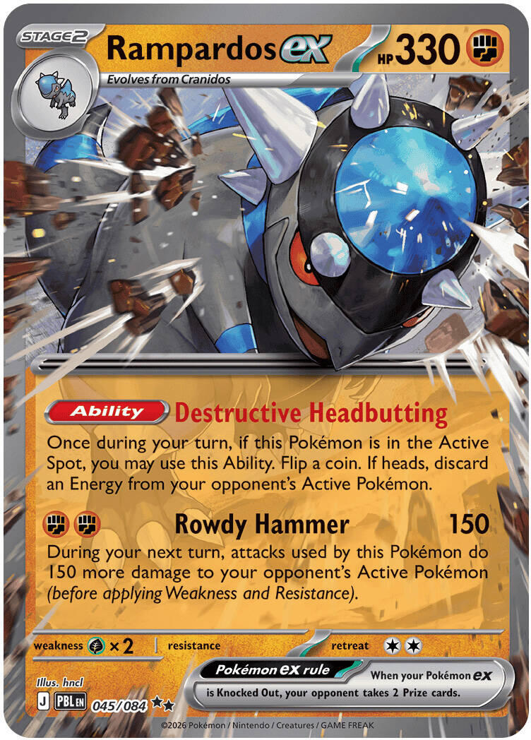 Rampardos ex (045/084) [Mega Evolution: Pitch Black] - The Mythic Store | 24h Order Processing