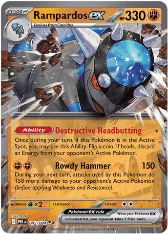 Rampardos ex (045/084) [Mega Evolution: Pitch Black] - The Mythic Store | 24h Order Processing