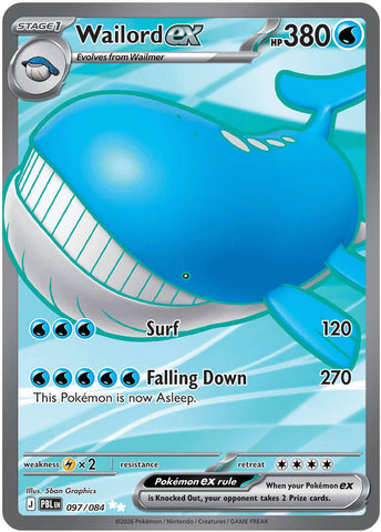 Wailord ex (097/084) [Mega Evolution: Pitch Black] - The Mythic Store | 24h Order Processing