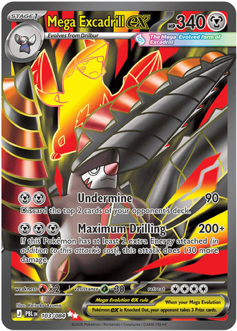 Mega Excadrill ex (103/084) [Mega Evolution: Pitch Black] - The Mythic Store | 24h Order Processing