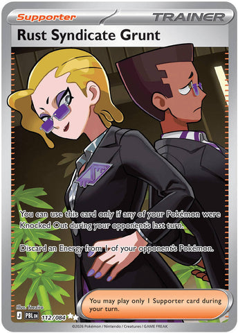 Rust Syndicate Grunt (112/084) [Mega Evolution: Pitch Black] - The Mythic Store | 24h Order Processing