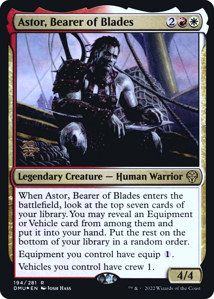 Astor, Bearer of Blades [Dominaria United Prerelease Promos] - The Mythic Store | 24h Order Processing