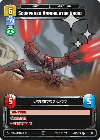 Scorpenek Annihilator Droid (22) (Foil) (22) [Ashes of the Empire Weekly Play Promos] - The Mythic Store | 24h Order Processing