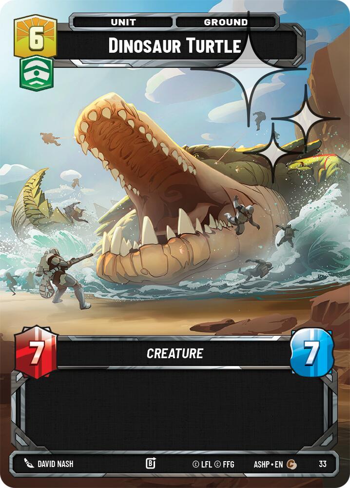 Dinosaur Turtle (33) (Foil) (33) [Ashes of the Empire Weekly Play Promos] - The Mythic Store | 24h Order Processing