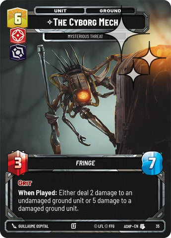 The Cyborg Mech - Mysterious Threat (35) (Foil) (35) [Ashes of the Empire Weekly Play Promos] - The Mythic Store | 24h Order Processing