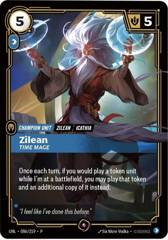 Zilean - Time Mage (086/219) [Riftbound Organized Play Promotional Cards] - The Mythic Store | 24h Order Processing