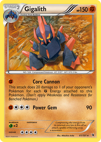 Gigalith (61/101) [Black & White: Noble Victories] - The Mythic Store | 24h Order Processing