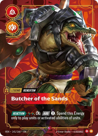 Renekton - Butcher of the Sands (141/166) [Vendetta] - The Mythic Store | 24h Order Processing