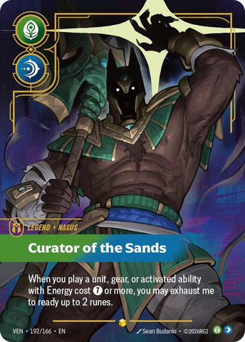 Nasus - Curator of the Sands (Overnumbered) (192/166) [Vendetta] - The Mythic Store | 24h Order Processing