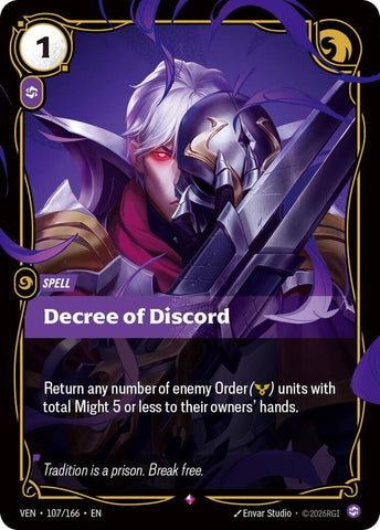 Decree of Discord (107/166) [Vendetta] - The Mythic Store | 24h Order Processing