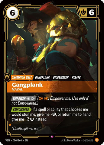 Gangplank, Naval (086/166) [Vendetta] - The Mythic Store | 24h Order Processing