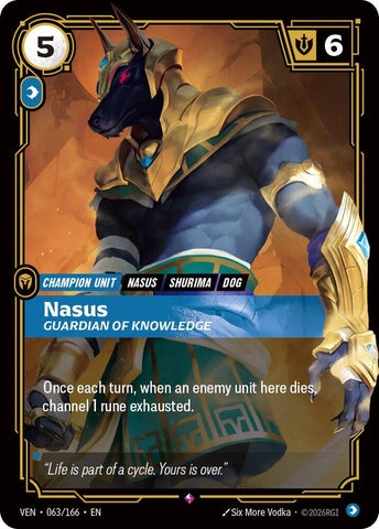 Nasus, Guardian of Knowledge (063/166) [Vendetta] - The Mythic Store | 24h Order Processing