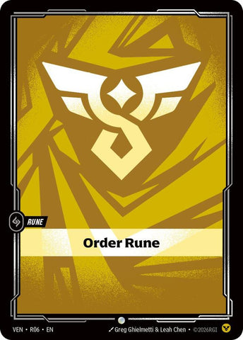 Order Rune (R06) [Vendetta] - The Mythic Store | 24h Order Processing