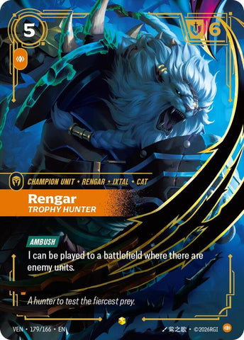 Rengar, Trophy Hunter (179/166) [Vendetta] - The Mythic Store | 24h Order Processing
