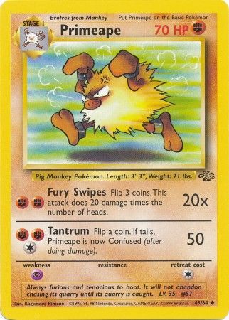 Primeape (43/64) [Jungle Unlimited] - The Mythic Store | 24h Order Processing