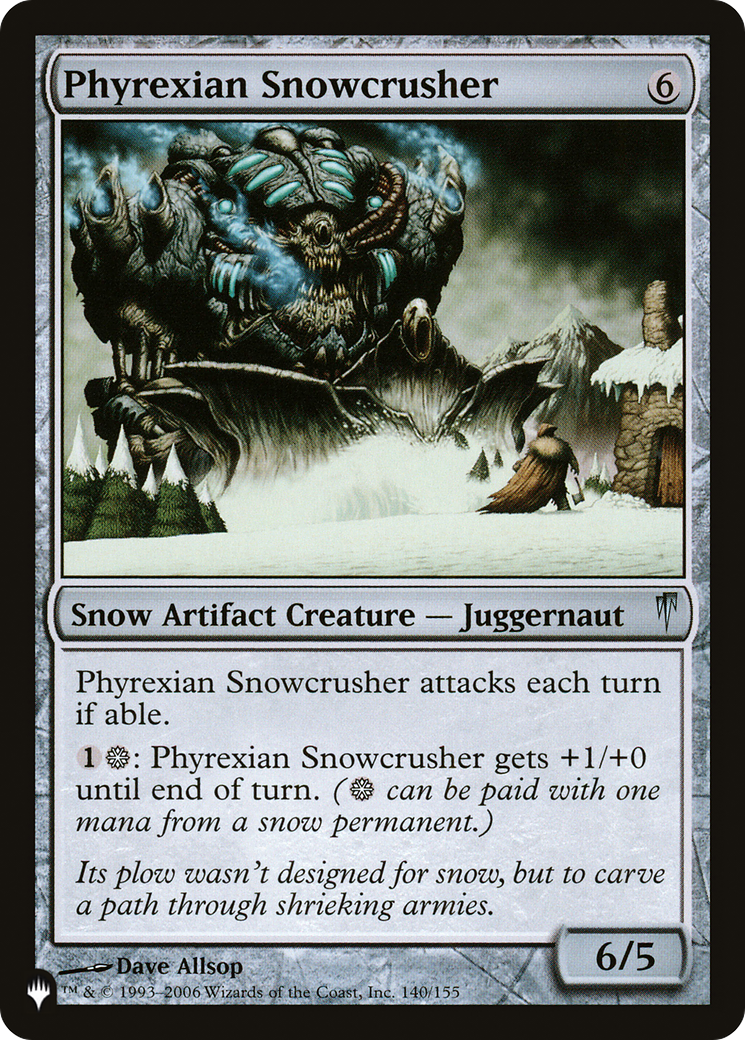 Phyrexian Snowcrusher [The List] - The Mythic Store | 24h Order Processing