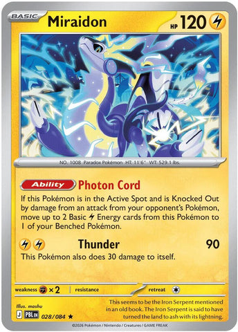 Miraidon (028/084) (Deck Exclusive) [Mega Evolution: Pitch Black] - The Mythic Store | 24h Order Processing