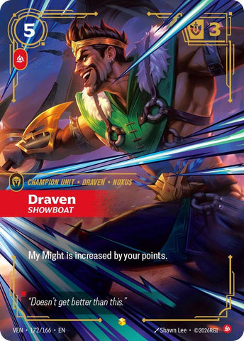 Draven, Showboat (172/166) [Vendetta] - The Mythic Store | 24h Order Processing