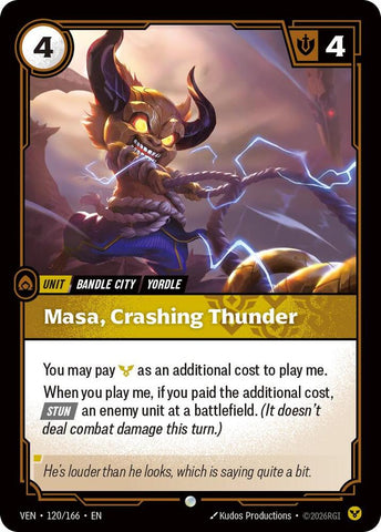 Masa, Crashing Thunder (120/166) [Vendetta] - The Mythic Store | 24h Order Processing