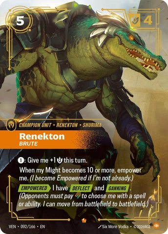 Renekton, Brute (092/166) [Vendetta] - The Mythic Store | 24h Order Processing
