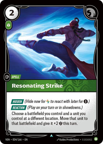 Resonating Strike (034/166) [Vendetta] - The Mythic Store | 24h Order Processing
