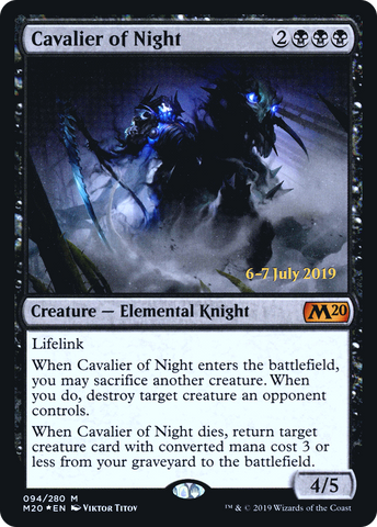 Cavalier of Night [Core Set 2020 Prerelease Promos] - The Mythic Store | 24h Order Processing