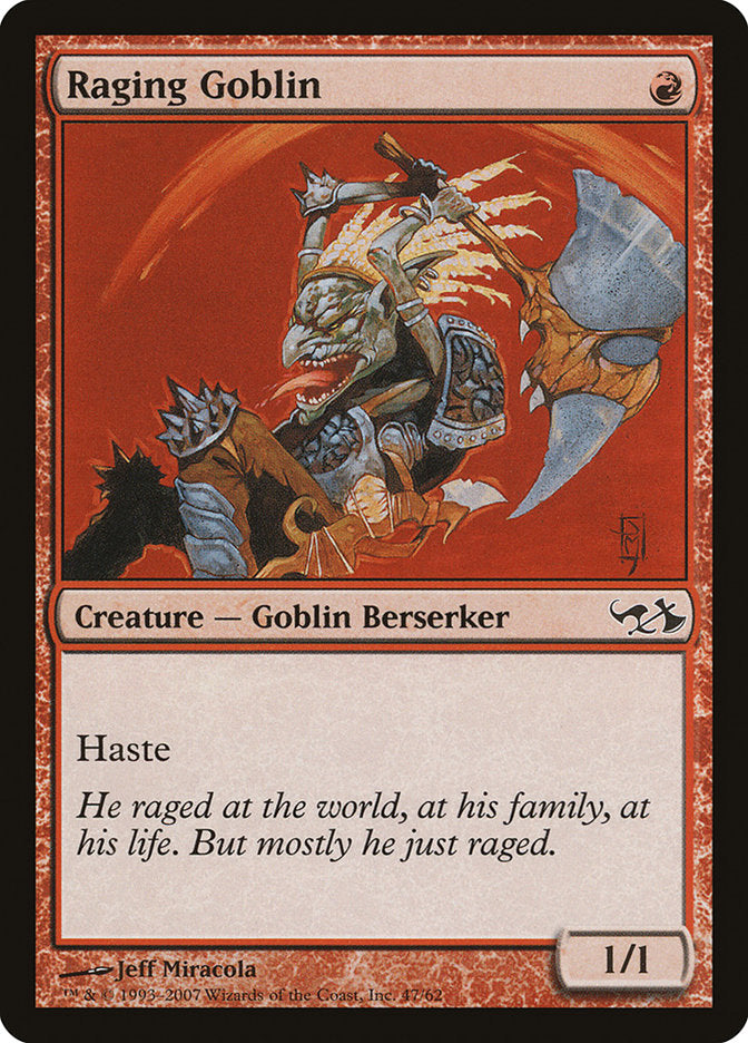 Raging Goblin [Duel Decks: Elves vs. Goblins] - The Mythic Store | 24h Order Processing