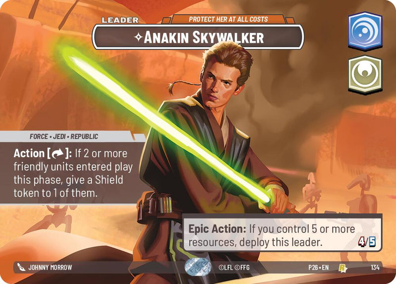 Anakin Skywalker - Protect Her At All Costs (134) (Prize Wall) (134) [Galactic Championship 2026] - The Mythic Store | 24h Order Processing