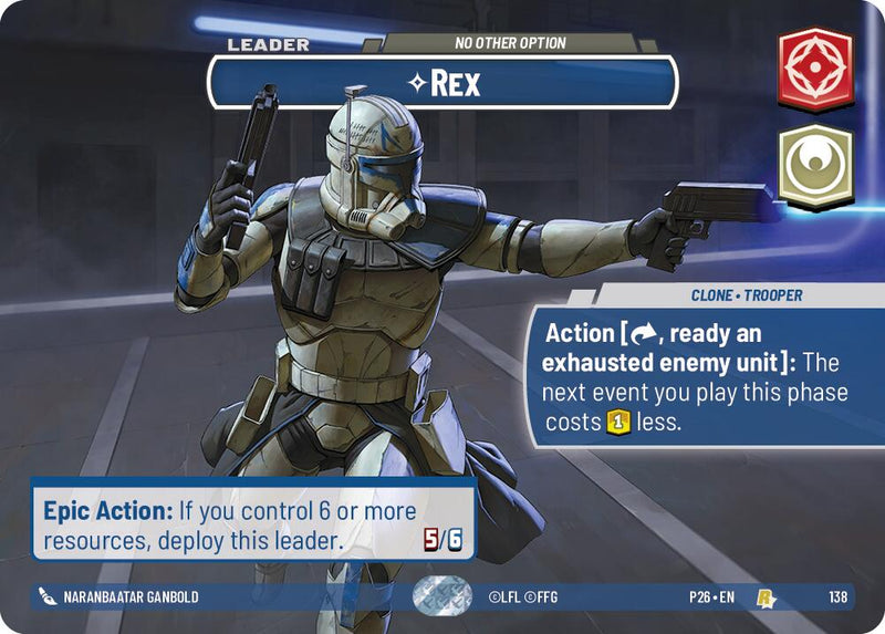 Rex - No Other Option (138) (Prize Wall) (138) [Galactic Championship 2026] - The Mythic Store | 24h Order Processing