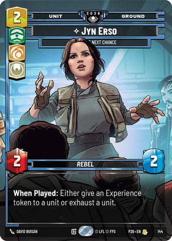 Jyn Erso - Take the Next Chance (144) (Prize Wall) (144) [Galactic Championship 2026] - The Mythic Store | 24h Order Processing