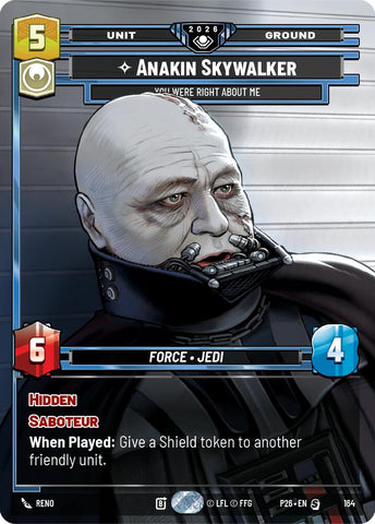 Anakin Skywalker - You Were Right About Me (164) (Prize Wall) (Foil) (164) [Galactic Championship 2026] - The Mythic Store | 24h Order Processing
