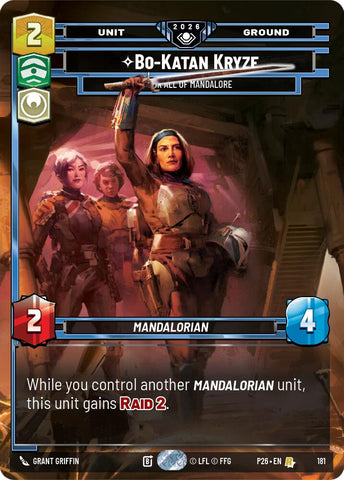 Bo-Katan Kryze - For All of Mandalore (181) (181) [Galactic Championship 2026] - The Mythic Store | 24h Order Processing