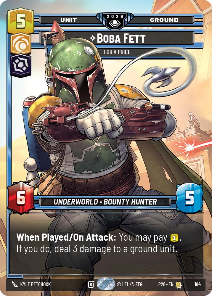 Boba Fett - For a Price (184) (184) [Galactic Championship 2026] - The Mythic Store | 24h Order Processing