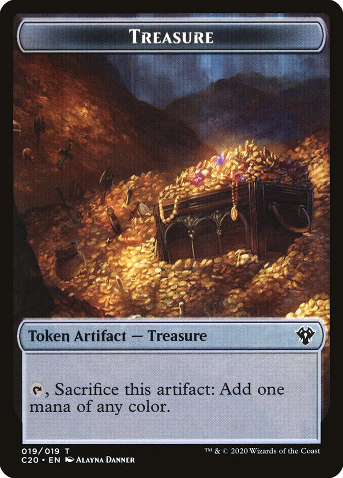Saproling // Treasure Double-Sided Token [Commander 2020 Tokens] - The Mythic Store | 24h Order Processing