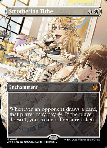 Smothering Tithe (Anime Borderless) (Confetti Foil) [Wilds of Eldraine: Enchanting Tales] - The Mythic Store | 24h Order Processing