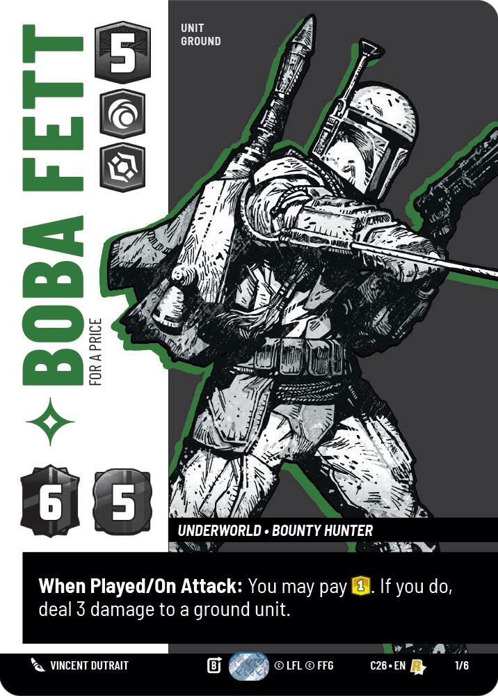 Boba Fett - For a Price (1/6) (1/6) [2026 Convention Exclusive] - The Mythic Store | 24h Order Processing