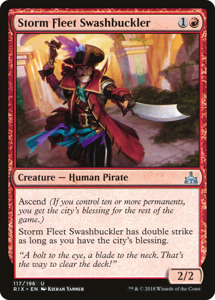 Storm Fleet Swashbuckler [Rivals of Ixalan] - The Mythic Store | 24h Order Processing