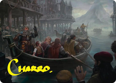 Uneasy Partings Art Card (Gold-Stamped Signature) [The Hobbit Art Series] - The Mythic Store | 24h Order Processing