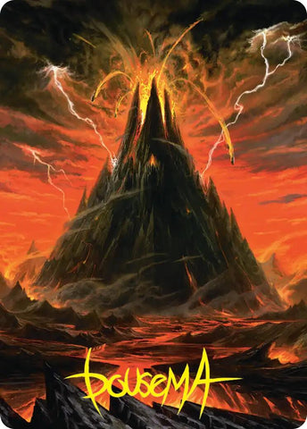 Mount Doom Art Card (Gold-Stamped Signature) [The Hobbit Art Series] - The Mythic Store | 24h Order Processing