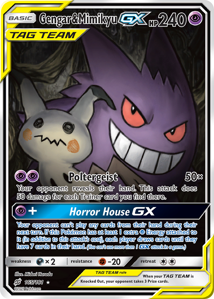 Gengar & Mimikyu GX (165/181) [Sun & Moon: Team Up] - The Mythic Store | 24h Order Processing