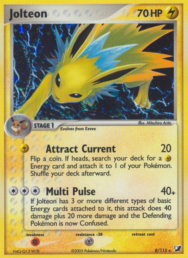 Jolteon (8/115) [EX: Unseen Forces] - The Mythic Store | 24h Order Processing
